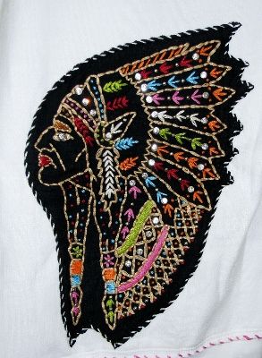 White Indian Chief Zip-Up  by Sassy Sistas