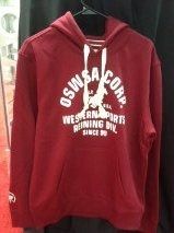 Red mens hoodie