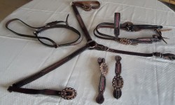 Headstall, Breast Collar, Tie Down &amp; Spur Straps
