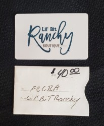 Lil&#039; Bit Ranchy $40 Gift Certificater